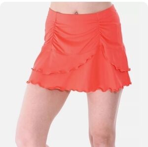 Ruffled Swim Skirt Bikini Bottom Swimsuit Swimwear NEW.
